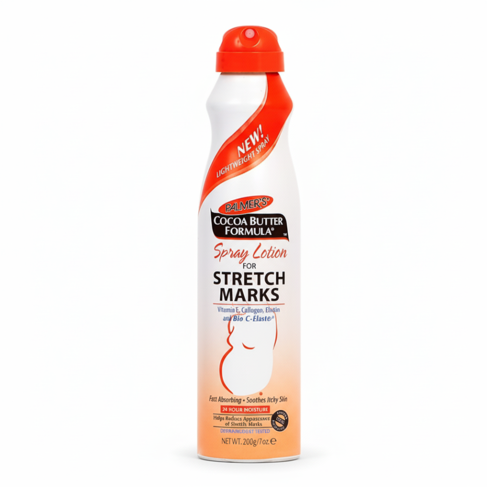 palmers cocoa butter spray lotion 200g stretch marks elasticity hydrating smooth supple skin care
