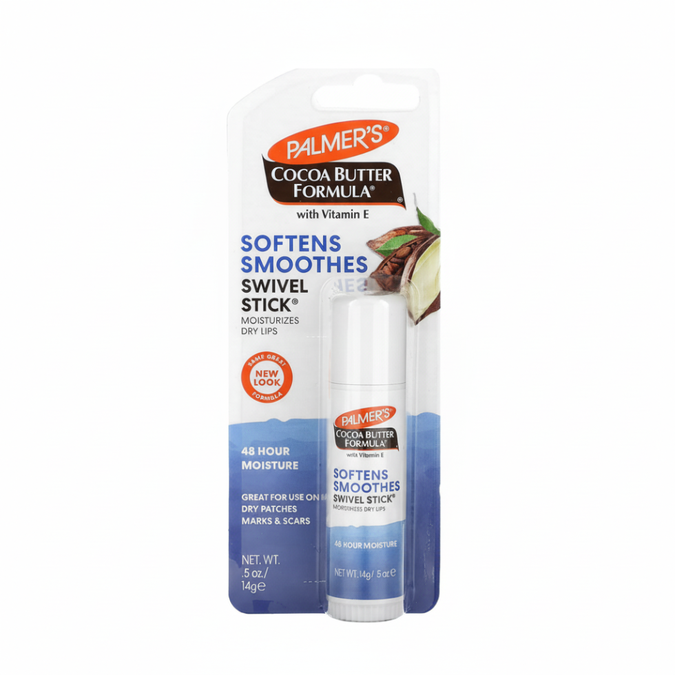 palmers cocoa butter swivel stick 14g moisturizing dry lips skin balm soft smooth hydration
