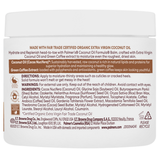 palmers coconut hydrate body balm 100g deeply moisturizing dry skin repair soft smooth hydration balm