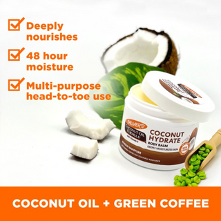 palmers coconut hydrate body balm 100g deeply moisturizing dry skin repair soft smooth hydration balm