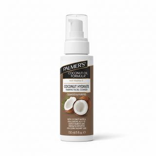 palmers coconut hydrate foaming facial cleanser 150ml deep hydration gentle face wash soft smooth skin