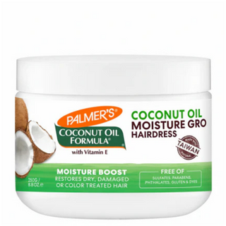 palmers coconut oil hairdress moisture gro 250g dry damaged colour treated hair moisture boost soft smooth shiny healthy hair care