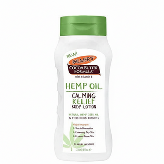 palmers hemp oil calming relief body lotion 235ml soothe hydrate dry skin soft smooth comfortable body lotion