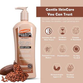 palmers natural bronze body lotion 400ml gradual tanning moisturizer sun kissed glow smooth skin