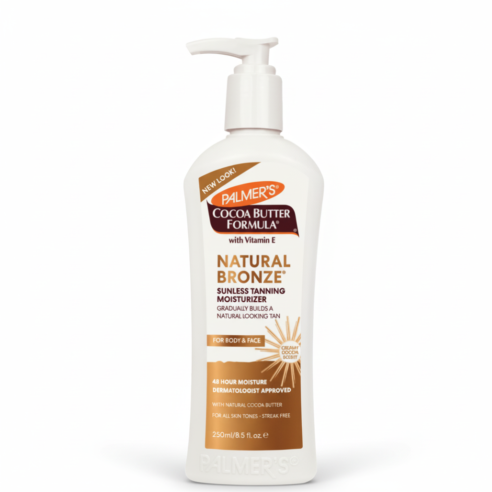 palmers natural bronze body and face lotion 250ml gradual self tanner natural glowing skin