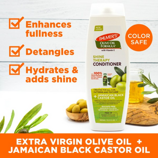 palmers olive oil formula shine therapy conditioner 400ml smooth shiny frizz control hydrated soft hair conditioner