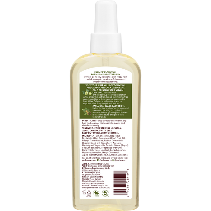 Palmers Olive Oil Hair & Scalp Oil Spray 150ml | Shine Therapy Castor Care