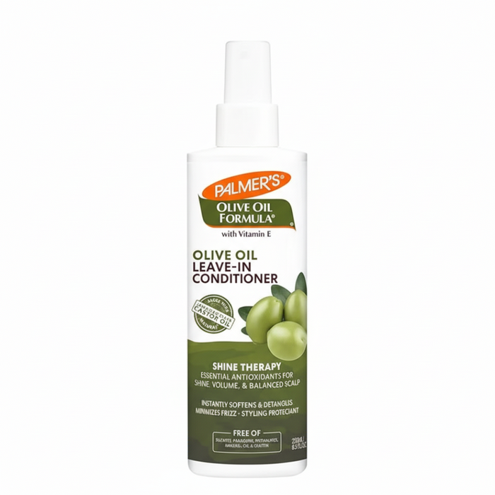 palmers olive oil leave in conditioner shine therapy spray 250ml frizz control smooth shiny soft manageable hair