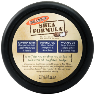palmers raw shea curl cream 237ml define elongate nourish natural curls frizz control soft shiny hair
