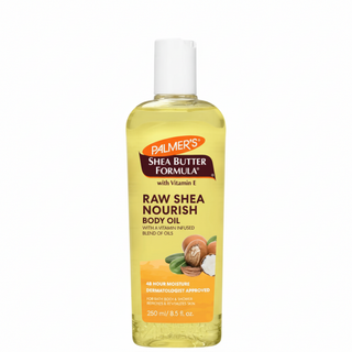 palmers raw shea nourish body oil 250ml vitamin infused hydrating smooth glowing skin oil