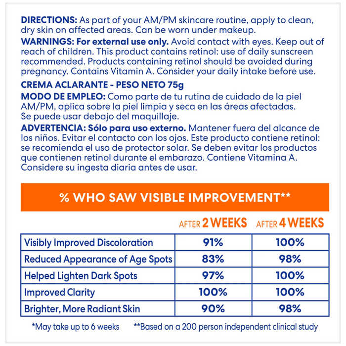 Palmers Skin Success Fade Cream For All Skin Type 75g | Dark Spot Corrector for Even Skin Tone