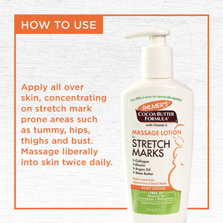 palmers cocoa butter stretch mark massage lotion 250ml skin elasticity care hydrating smoothing body lotion