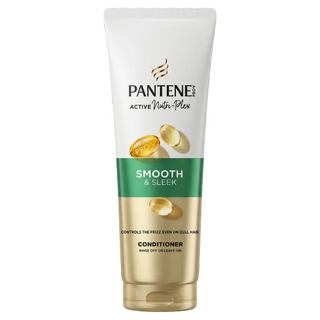 pantene smooth and sleek conditioner 230ml frizz control silky smooth hair care conditioner