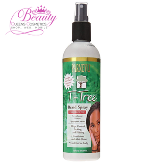 Parnevu T-Tree Braid Spray 12oz- Anti-Itch Scalp Relief & Moisture for Braids