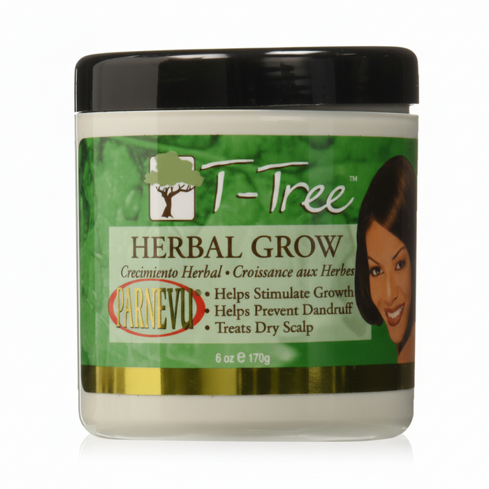 Parnevu tea tree herbal grow for dry itchy scalp nourishment stronger hair and healthy-looking growth care