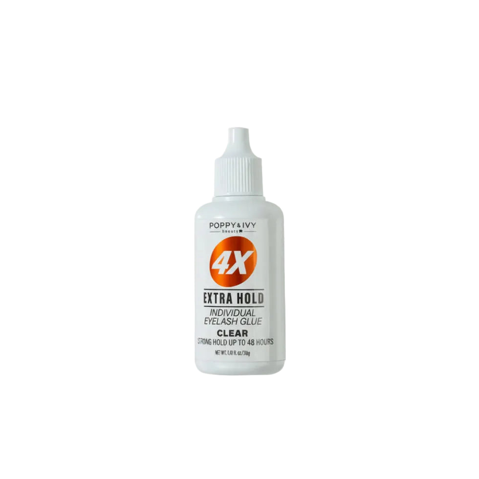 poppy and ivy 4x extra hold eyelash glue 30g strong lash adhesive quick dry long lasting false lash glue professional makeup product