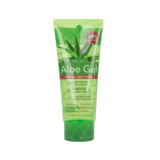 poppy and ivy aloe vera gel 200ml hydrating soothing cooling gel for all skin types face body hair non greasy fast absorbing aloe skincare product