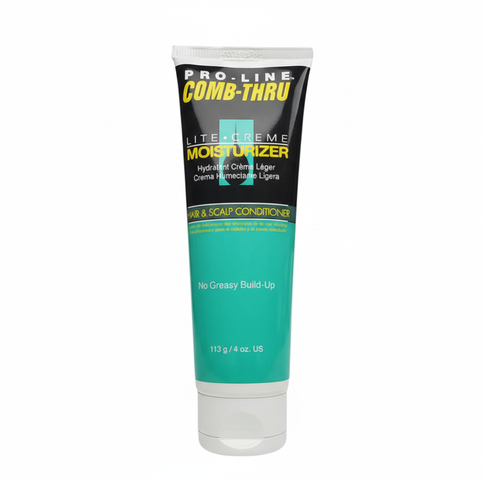 pro line comb thru lite creme moisturizer 113g hair and scalp conditioner lightweight hydrating cream soft manageable hair care treatment
