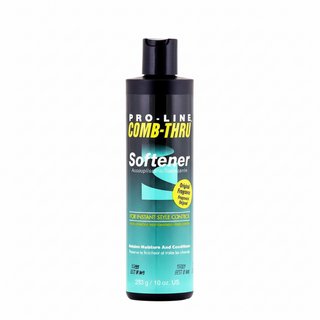 pro line comb thru softener 283g instant style control hair moisturizer detangling softening cream smooth manageable hair care product