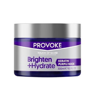 Purple brightening hair mask for toning brassy hair repairing and conditioning blonde and silver hair care treatment