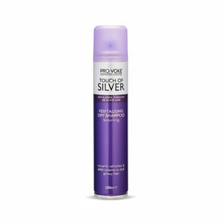 provoke touch of silver dry shampoo 200ml refresh tone blonde white grey hair

