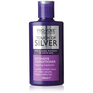 provoke touch of silver intensive conditioner 150ml deep repair tone care for blonde grey hair
