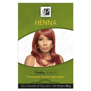 profix organics henna hair colour auburn 60g herbal permanent powder natural hair dye
