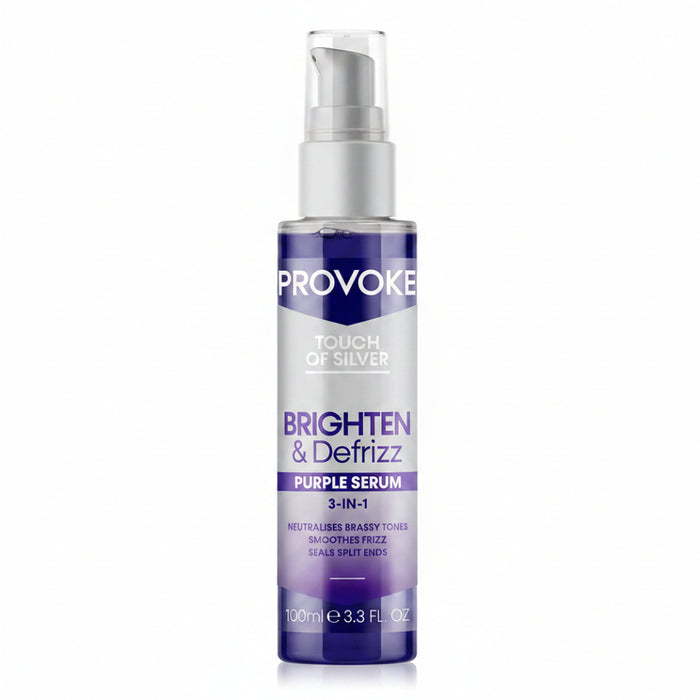 Provoke Brighten & Defrizz Purple Serum 100ml | 3-in-1 Tone & Smooth