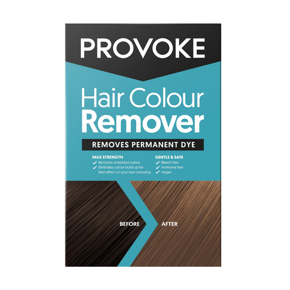 provoke hair colour remover for removing dye and correcting hair color safely