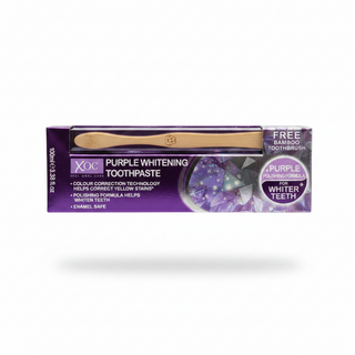 purple whitening toothpaste 100ml teeth brightening stain removal fresh breath daily oral care