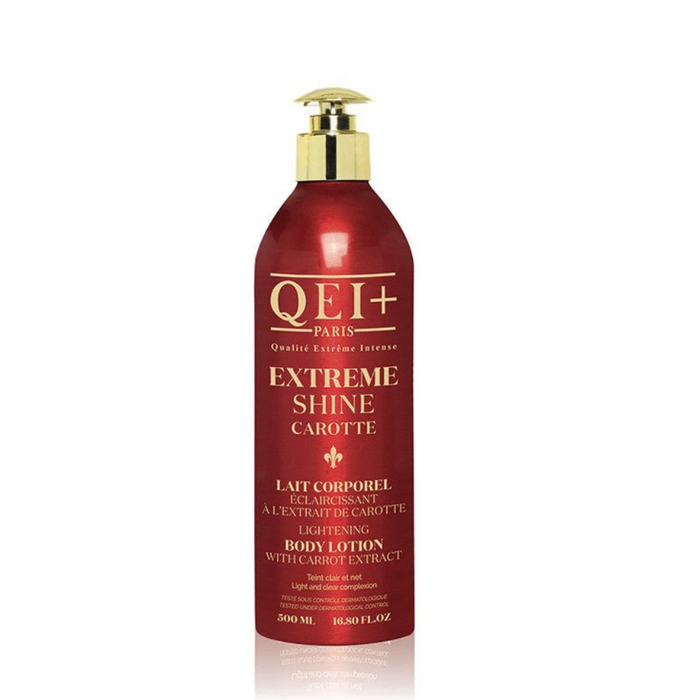 qei extreme shine carrot lotion 500ml brightening body care carrot glow lotion hydration even tone skin care