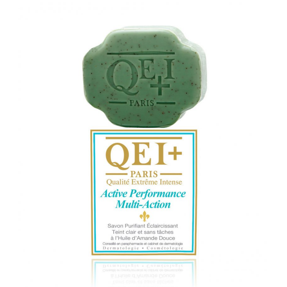 qei performance exfoliating soap 200g sweet almond brightening care cleansing soap skin glow bar exfoliation skincare soap