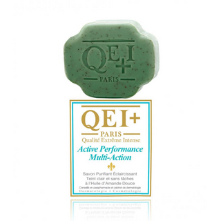 qei performance exfoliating soap 200g sweet almond brightening care cleansing soap skin glow bar exfoliation skincare soap
