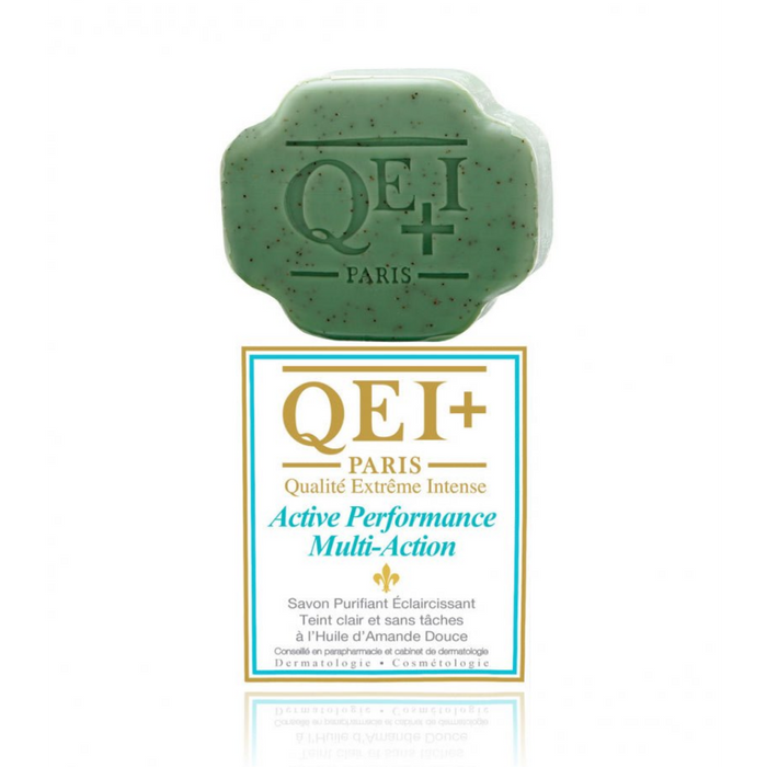 QEI+ Performance Exfoliating Soap 200g | Sweet Almond Brightening Care