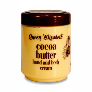 Queen Elisabeth cocoa butter cream for hydrating body and hand moisturizing skin care