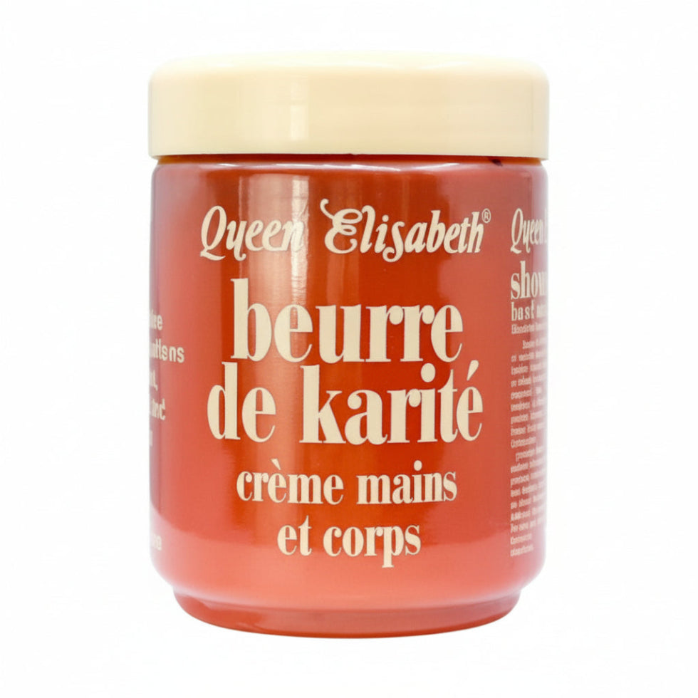 Queen Elizabeth shea butter cream for deep moisturizing soft smooth skin body care