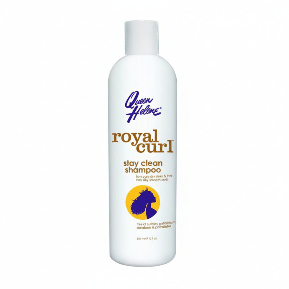 Queen Helene Royal Curl Stay Clean Shampoo 355ml sulfate free curl care for hydrated defined and soft curly hair