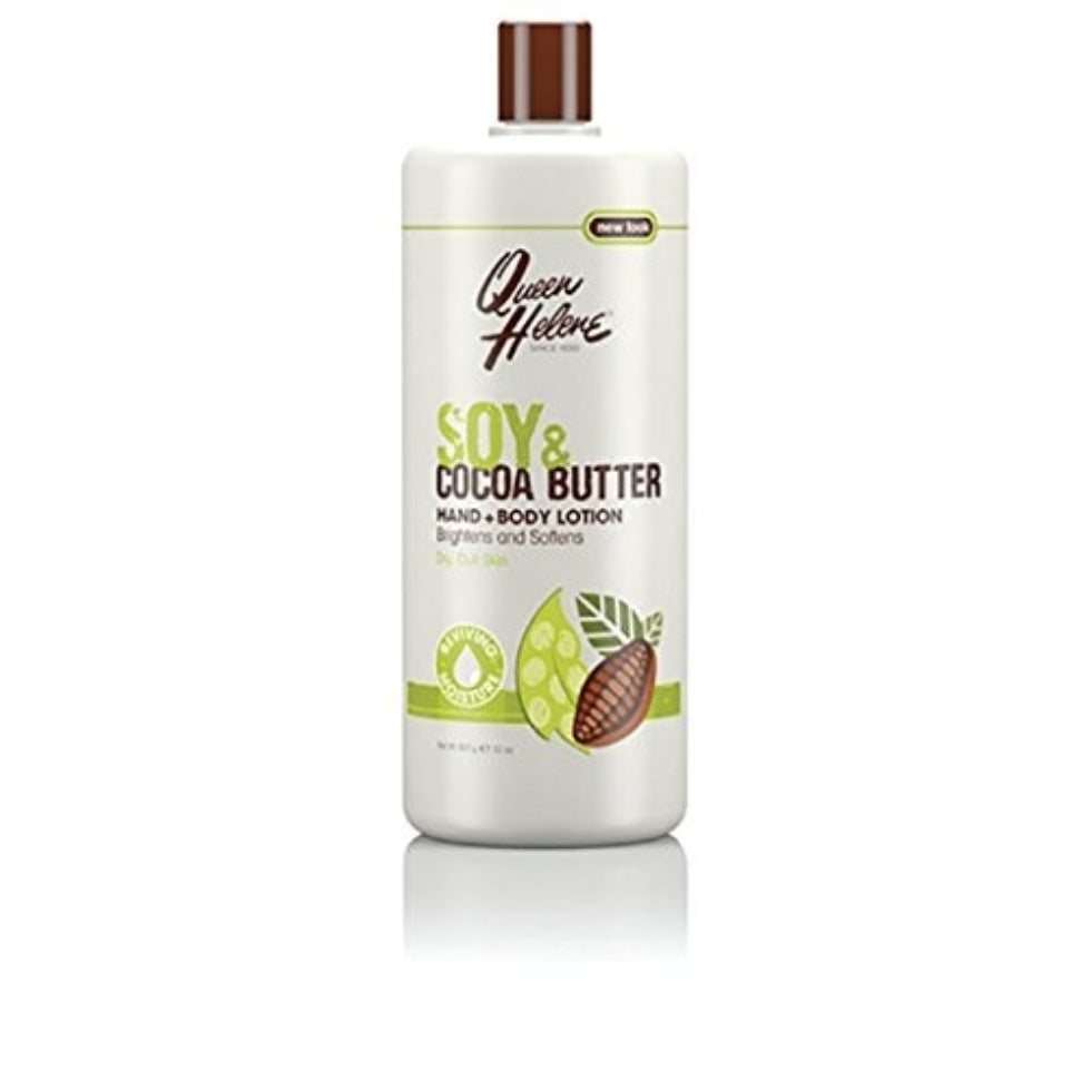 Queen Helene soy and cocoa butter lotion 907g deep hydration body moisturizer for soft smooth and nourished skin