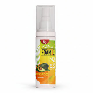 raw foam mousse avocado healing 300ml repair nourishing hair mousse volume frizz control styling foam soft shiny avocado hair care product