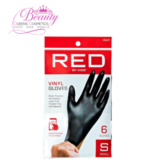 RED Black Vinyl Gloves VGL01 / VGL03 | Latex & Powder Free