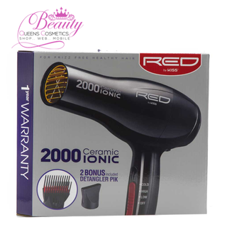RED By Kiss 2000 Ceramic Ionic Hair Dryer | Frizz Control Blow Dryer