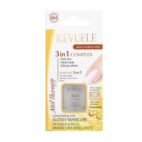 REVUELE 3 in 1 Nail Polish | Long Lasting Glossy Manicure