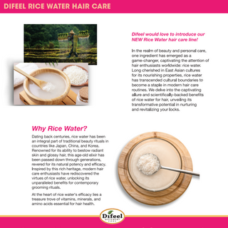Difeel Rice Water Conditioner 12oz | Strengthen & Reduce Breakage