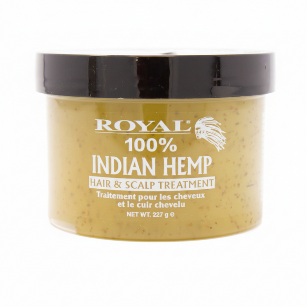 royal indian hemp hair scalp treatment 227g nourish strengthen repair dry hair care scalp health