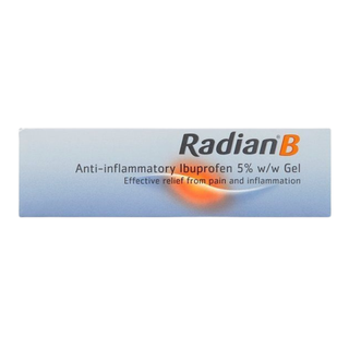 radian b ibuprofen gel 30g fast pain relief gel muscle joint anti inflammatory non greasy topical treatment product