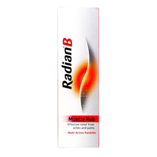 radian b muscle rub 40g pain relief cream muscle joint soothing warming ibuprofen rub fast relief body pain treatment product