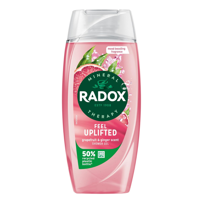radox feel uplifted shower gel grapefruit ginger body wash refreshing cleanse 225ml