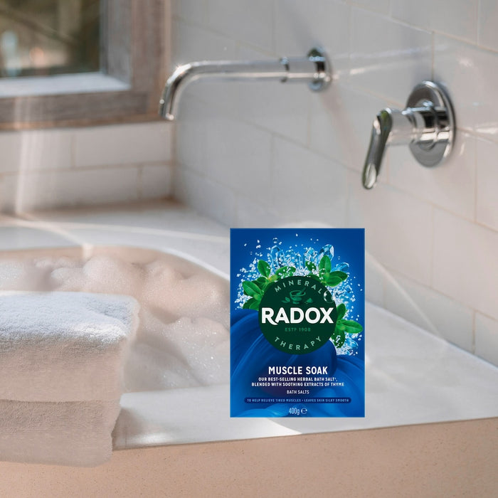radox muscle soak bath salts mineral therapy relax muscle relief bath soak 400g