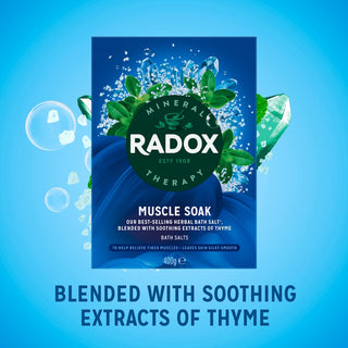 radox muscle soak bath salts mineral therapy relax muscle relief bath soak 400g