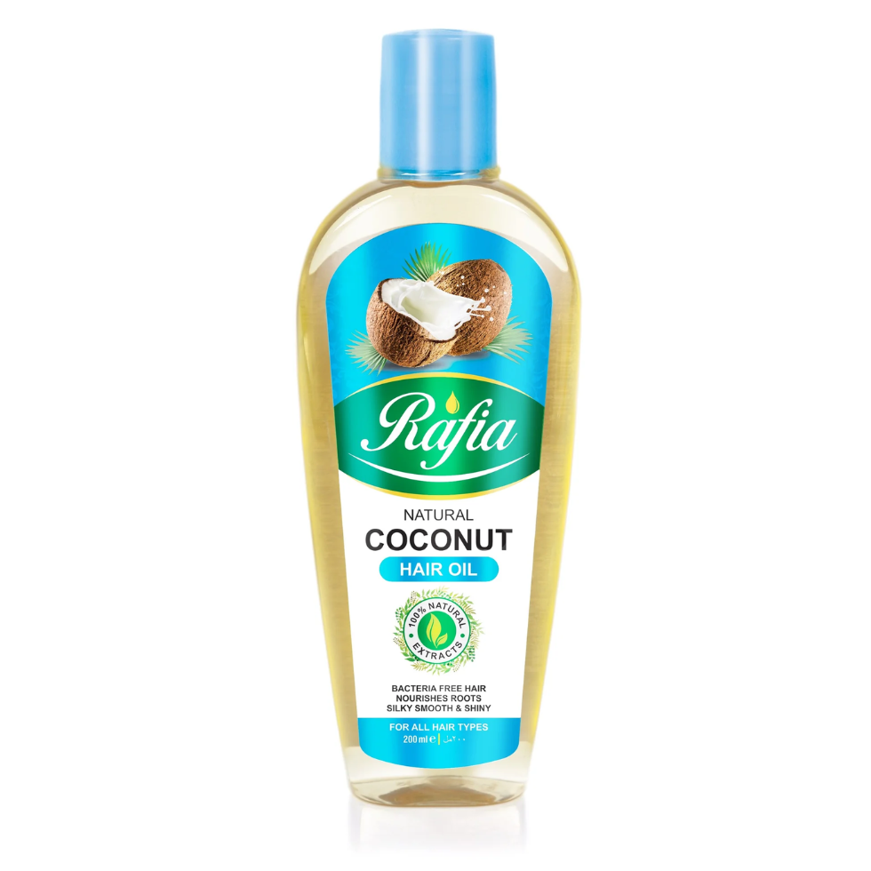 rafia argan coconut hair oil 200ml for hair growth shine nourishment and repair care